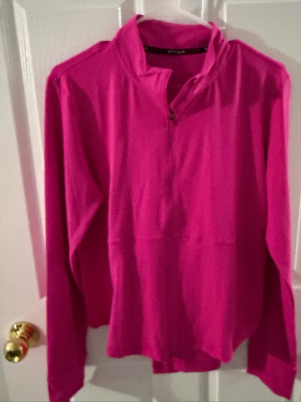 Spyder Women's top and bottom Hot Pink Quarter-Zip Pullover